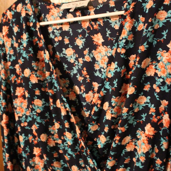 WAYF Nordstrom Floral Faux Wrap Dress - Picture 7 of 8